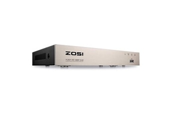 ZOSI H.265+ 1080p Hybride Enregistreur vidéo Numérique 8 Voies HD-TVI Système de Surveillance CCTV Code QR et Détection de Mouvement sans Disque Dur