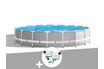 Intex Pack piscine tubulaire Prism Frame ronde 6,10 x 1,32 m + Kit de traitement au chlore photo 1