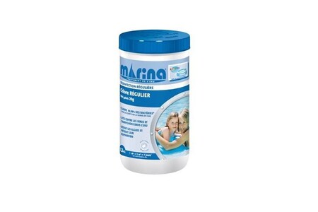 Nettoyants piscines spa et jaccuzzis MARINA Désinfection Régulière - Mini-galets de Chlore régulier 1,2kg