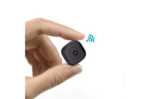 Caméra espion GENERIQUE Mini caméra de surveillance IP Wifi H19 HD 30 fps  capteur de mouvement et vision nocturne HDME + Carte micro SD 64go