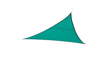 Hespéride - Voile d'ombrage triangulaire Curacao - 4 x 4 x 4 m - Bleu émeraude - Curacao