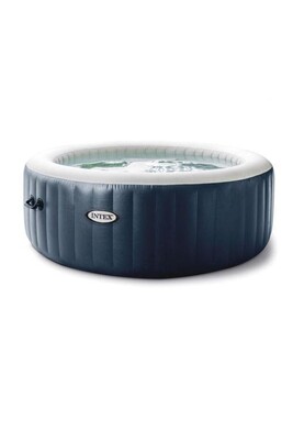 Sauna traditionnel Intex Spa gonflable PureSpa Blue Navy rond Bulles 6 places -