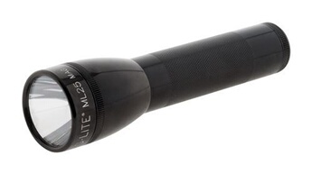 - Lampe torche LED ML25LT pack de sécurité - IPX4 - 2 piles Type C - 192 lumens - 16.8cm - Noir