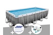 Bestway Kit piscine tubulaire rectangulaire Power Steel 5,49 x 2,74 x 1,22 m + 6 cartouches de filtration + Kit de traitement au chlore photo 1