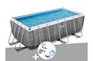 Bestway Kit piscine tubulaire rectangulaire Power Steel 4,12 x 2,01 x 1,22 m + Kit d'entretien Deluxe photo 1