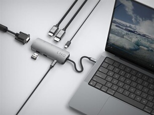 Hub USB C LinQ Multiport 7 en 1 Pro Triple display - vue 2