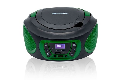 Radio Roadstar Radio CD Portable Numerique FM PLL, Lecteur CD, CD-R, CD-RW,  MP3, USB, Stereo,, CDR-365U/GR, , Vert