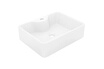 Vidaxl Vasque carré à trou pour robinet céramique blanc pour salle de bain photo 1