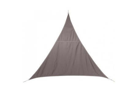 Voile d'ombrage Hesperide Toile solaire 4x4x4m luxe Hespéride Curacao taupe