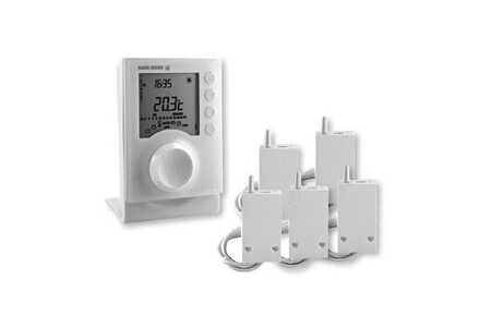 Thermostat et programmateur de température Delta Dore Pack DRIVER 630 radio/FP 3 zones pour chauffage électrique
