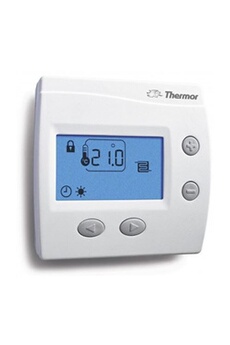 Thermostat et programmateur de température Thermor Thermostat d'ambiance digital KS pour plancher chauffant électrique - Blanc