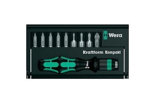 Tournevis de précision Wera Set de 10 pieces, Kraftform Compact 11