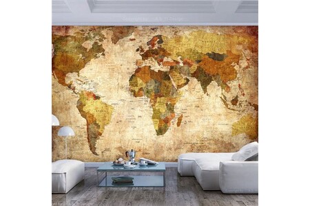 Papier peint Artgeist Papier peint - Vieille carte du monde - 300x210 (59304)