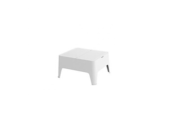 chaise longue - transat concept usine table d'appoint blanche alaska