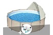 Bestway Kit piscine tubulaire ronde Power Steel 3,96 x 1,07 m + Kit de traitement au chlore photo 1