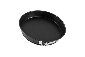 accessoire de cuisine zenker moule à charnière rond à fond plat 32,5 cm black metallic ref 6530