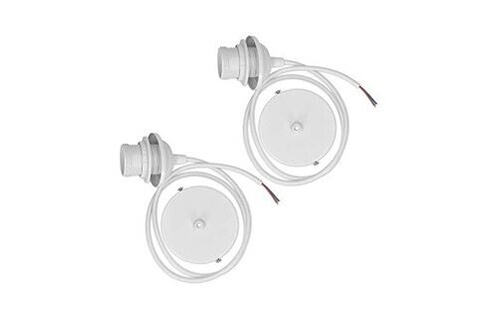 Plafonnier Kwmobile 2x câble électrique pour lampe - câble avec douille e27  et bague de fixation - monture de suspension pour luminaire plafond - blanc