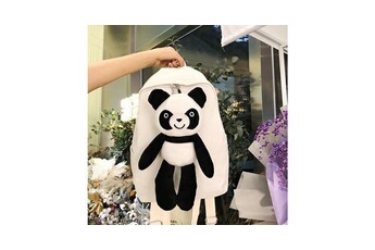 cartables scolaires generique mode femmes panda toile couleur capacité étudiant sac à dos voyage couple sac - blanc