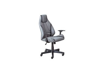fauteuil de bureau inter link fauteuil de bureau lysander inclinable avec roulettes, noir et gris