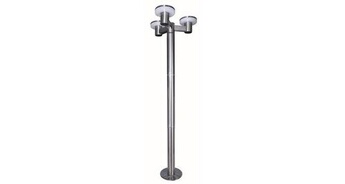 Lampadaire solaire timeo hauteur 199 cm 3 lampes avec telecommande, prlumsol4-200