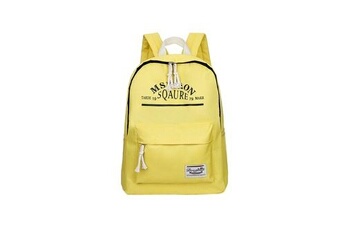 cartables scolaires generique femmes 2020 sac à dos de voyage étudiant sac de grande capacité sac à dos léger décontracté - jaune