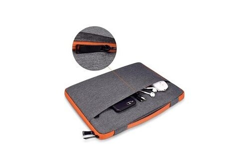 Sacoche bord 15' pour pc portable housse protection pochette ordinateur  portable 15 pouces (gris)