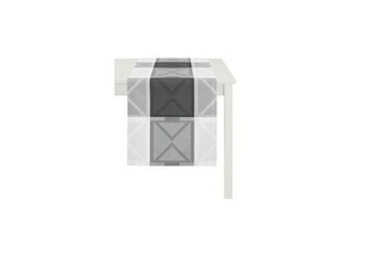 chemin de table apelt chemin de table, polyester, blanc/gris, 44&nbsp;x 140&nbsp;x 0,5&nbsp;cm