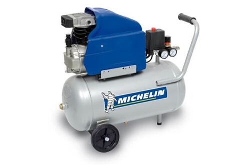 Compresseur d'air Michelin - compresseur 24 litres 2 cv 8 bars coaxial  huile - mb24