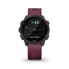 Forerunner 245 - Noire avec bracelet Merlot