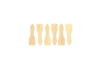 ustensile de cuisine fackelmann lot de 6 spatules à raclette en bois fsc ref 8641550