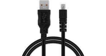 câble usb uc-e6 / uc-e16 / uc-e17 pour nikon coolpix appareils photo numérique 1 m/ noir