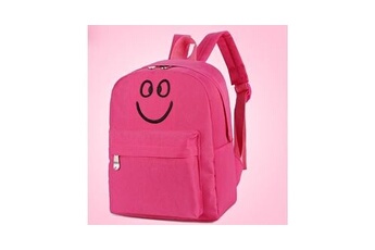 cartables scolaires generique tendance de la mode couleur unie sac à dos en nylon mignon sac à bandoulière pour enfants - rose
