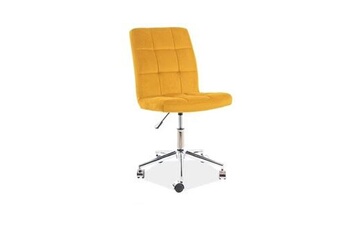 fauteuil de bureau signal q-020 chaise pivotante velours curry bluvel 68