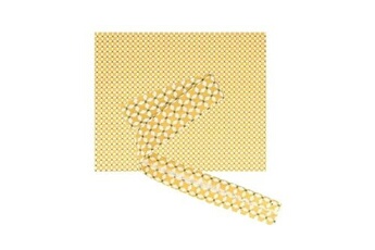 torchon artemio tissu 55 x 45 cm & biais de couture 3 m x 2 cm - croix jaunes
