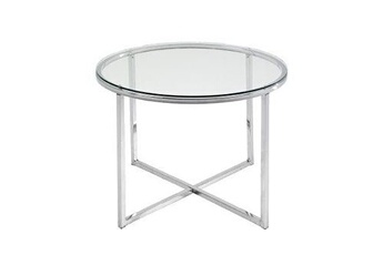 ensemble table et chaises de jardin abc home table d'appoint chromée de style scandinave argent