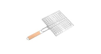 GENERIQUE - Panier de Cuisson Pliable pour Barbecue - Acier Inoxydable - Argent