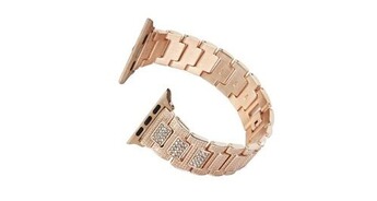 Accessoires bracelet et montre connectée GENERIQUE Avec adaptateur de connexion bande de sangle en cristal de luxe en alliage pour apple montre 4 40 mm