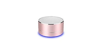 Enceinte sans fil GENERIQUE Enceinte metal bluetooth pour gionee s plus smartphone port usb carte tf auxiliaire haut-parleur micro mini (rose)