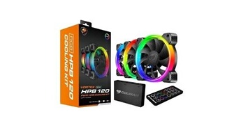 gaming kit de refroidissement spb rgb 3 ventilateurs + boitier core box led + télécommande