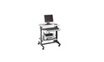 Bureau droit NC Station informatique compacte gris clair - gris - | Darty
