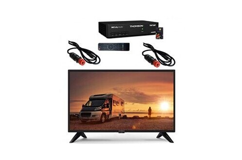 TV LED Strong Pack tv led 24" 60cm téléviseur hd 12v + 2