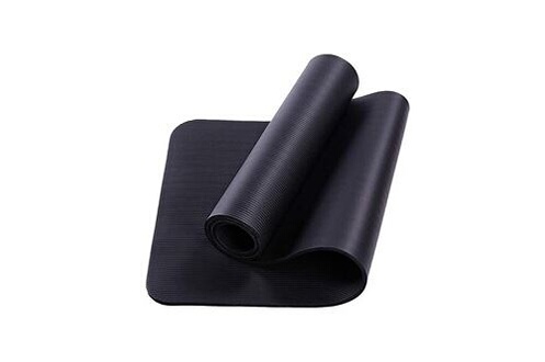 Divers accessoires fitness, yoga et pilates GENERIQUE Tapis de yoga 72 x 24  tapis de pique-nique en plein air pour exercice extra épais avec sangle de  transport - noir