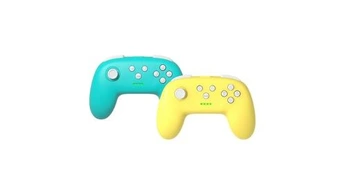 Console Nintendo Switch GENERIQUE Mini poignée de jeu de contrôleur de commutateur sans fil pro pour n-switch bluetooth gamepad - jaune