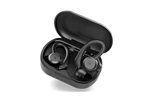 Ecouteur sans fil sport oreillette bluetooth 5. 1, écouteur bluetooth hd  stéréo basses（noir）