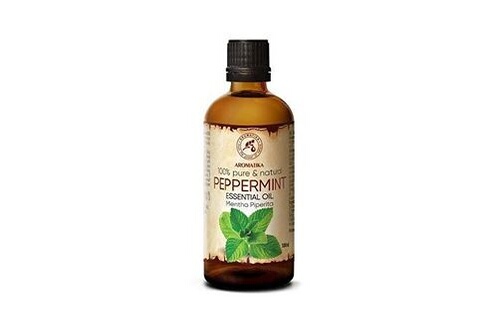 Huiles essentielles Aromatika Huile de menthe poivrée - 100% naturelle  essentielle pure 100ml - huile d'menthe - mentha piperita - inde - pour  aromathérapie - détente - massage