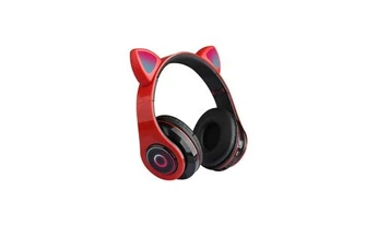 Casque PC Yokuli Nouveau led chat oreille bruit annulation casque bluetooth 5. 0 jeunes enfants casque soutien tf carte 3. 5mm prise avec micro
