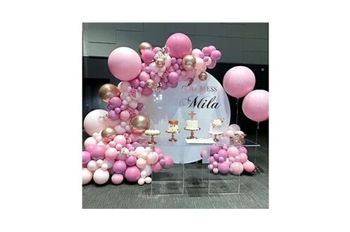 Guirlande de ballons rose,arche ballon anniversaire pour mariage filles  bébé douche fête d'anniversaire décorationsdeco anniversaire