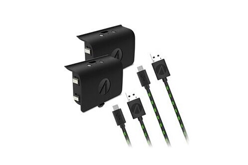 Pack double batterie sx-c10 pour manette xbox one + câble de charge - 20h  d'autonomie – noir