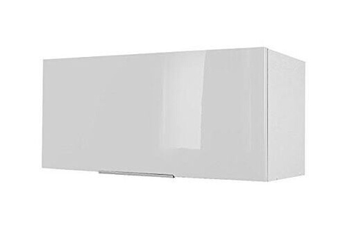 Boite de rangement GENERIQUE Berlioz creations ch8hb meuble haut de cuisine  sur-hotte blanc haute brillance 80 x 34 x 35 cm