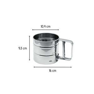 Tamis Inox Fackelmann FM Professional 22,5 Cm - Tamis Fin Cuisine Pâtisserie, Passe Au Lave-Vaisselle